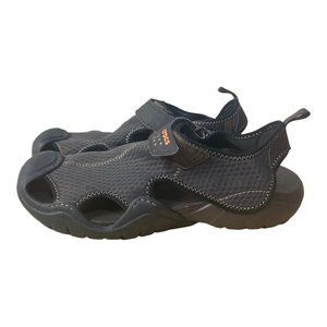 CROCS Swiftwater Mesh Deck Water Sandal~Shoes~Brown Mens 11